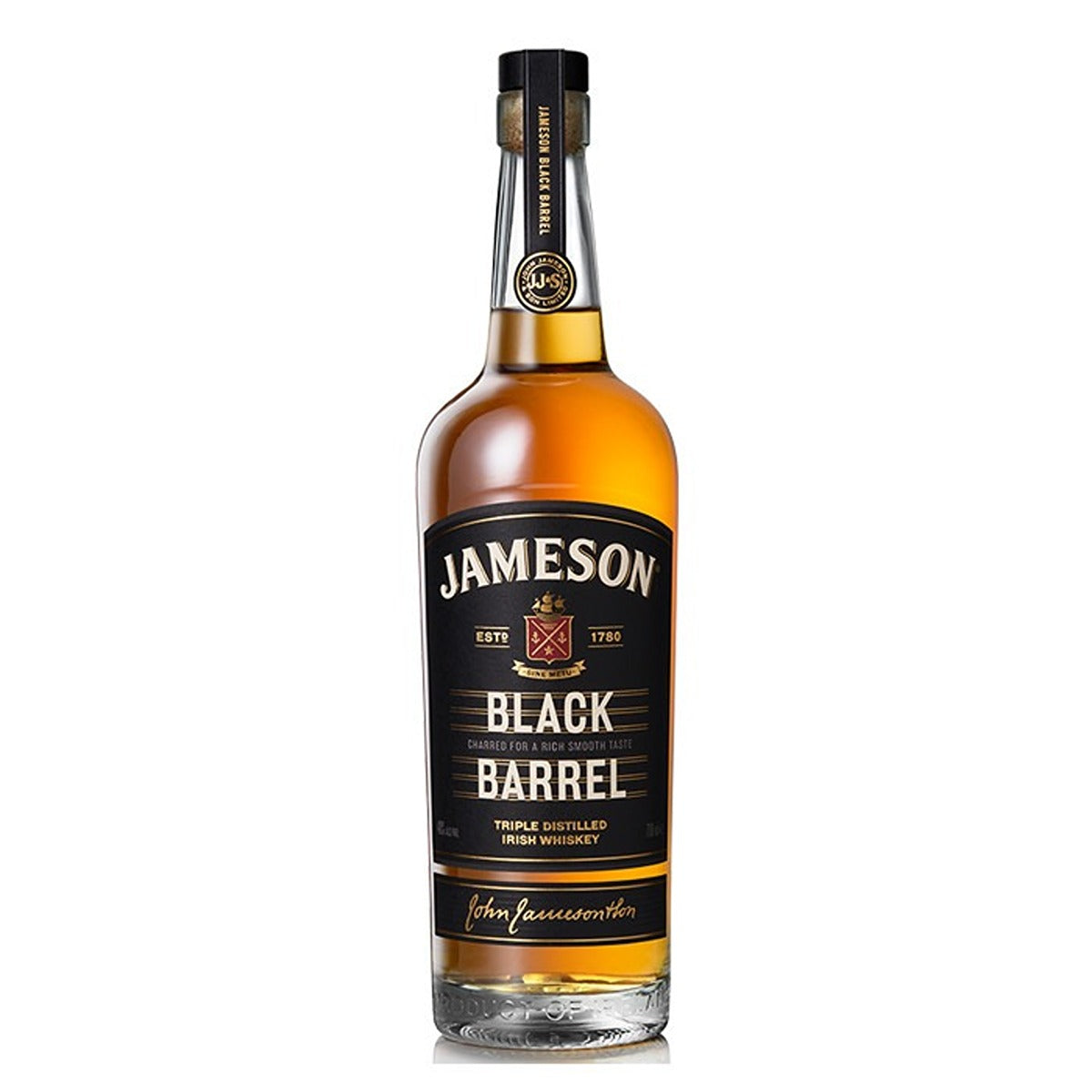 JAMESON IRISH BLK BRL W/GLASS750ML