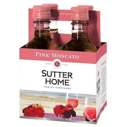 SUTTER HOME PINK MOSC 187ML 4PACK